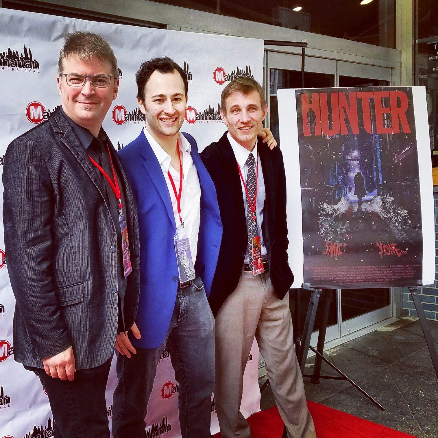 David Tarleton with the Hunter team at the Manhattan Film Festival premiere